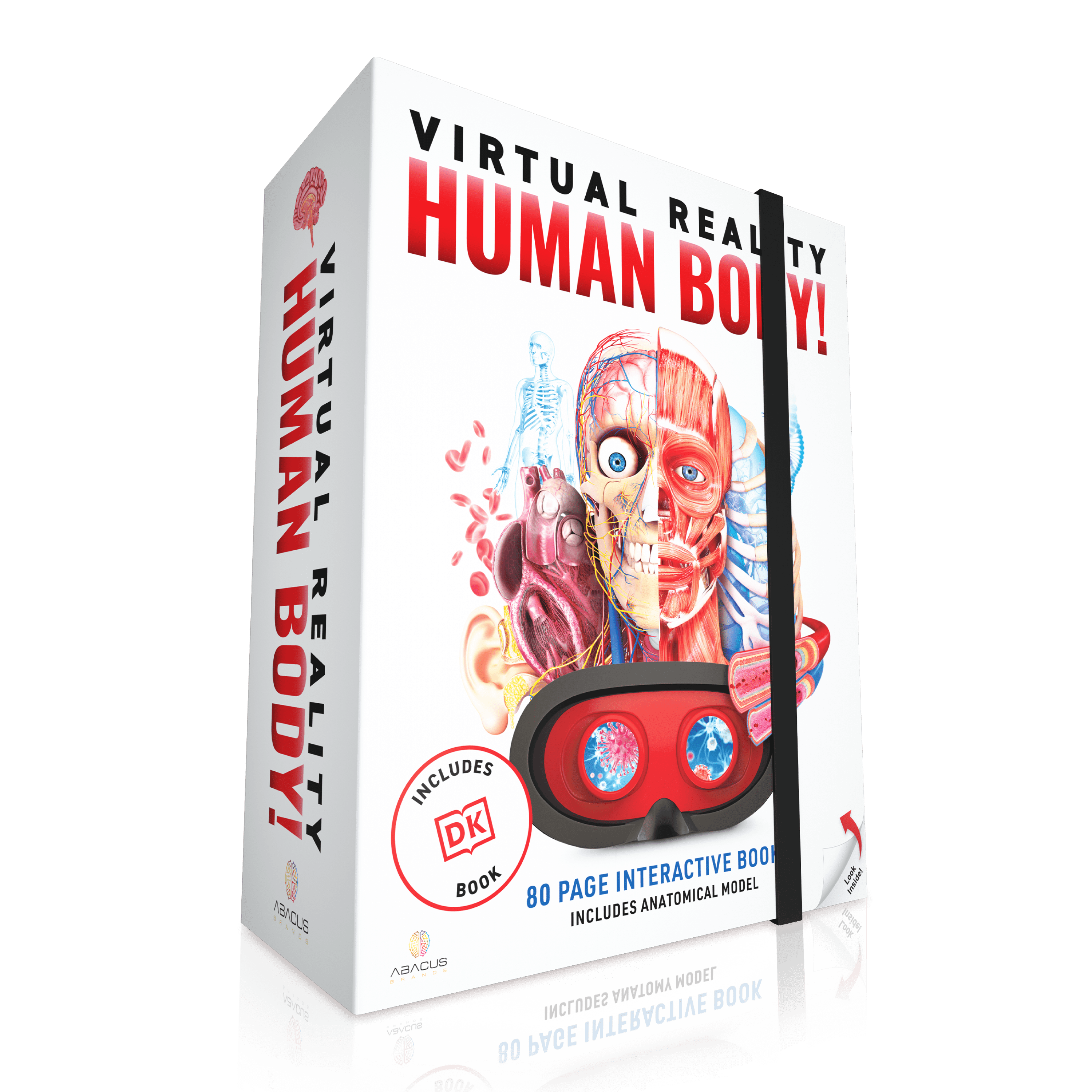 Virtual Reality Human Body Discovery Gift Set w/ DK Book Abacus Brands | Virtual Reality Educational Toys and Science Kits for Kids 