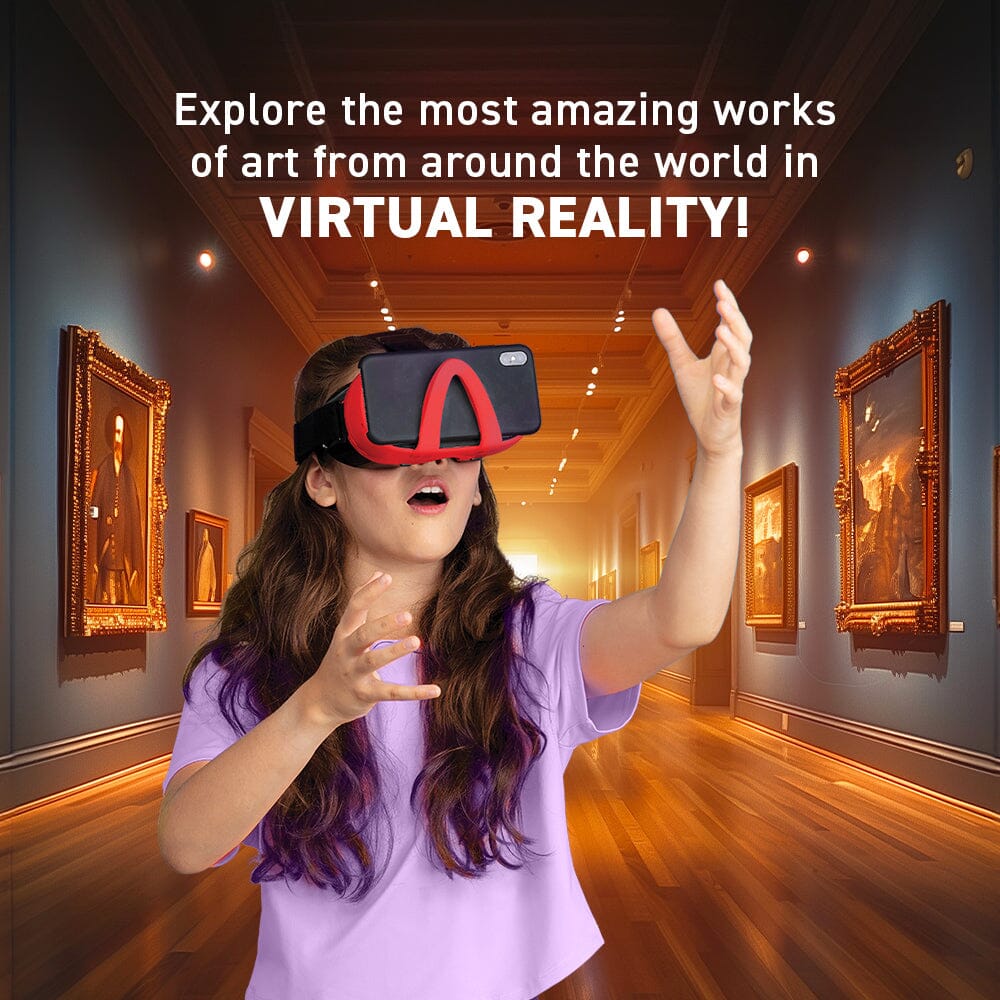 Virtual Reality World Art Discovery Gift Set w/ DK Book Abacus Brands | Virtual Reality Educational Toys and Science Kits for Kids 