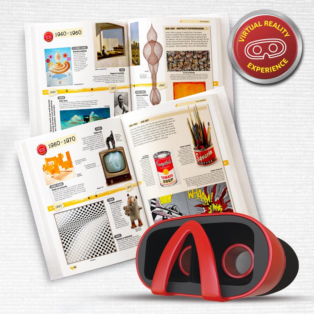 Virtual Reality World Art Discovery Gift Set w/ DK Book Abacus Brands | Virtual Reality Educational Toys and Science Kits for Kids 