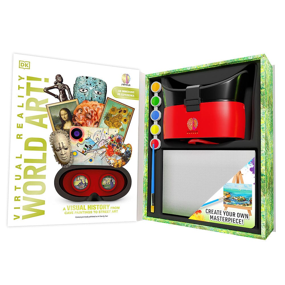 Virtual Reality World Art Discovery Gift Set w/ DK Book Abacus Brands | Virtual Reality Educational Toys and Science Kits for Kids 