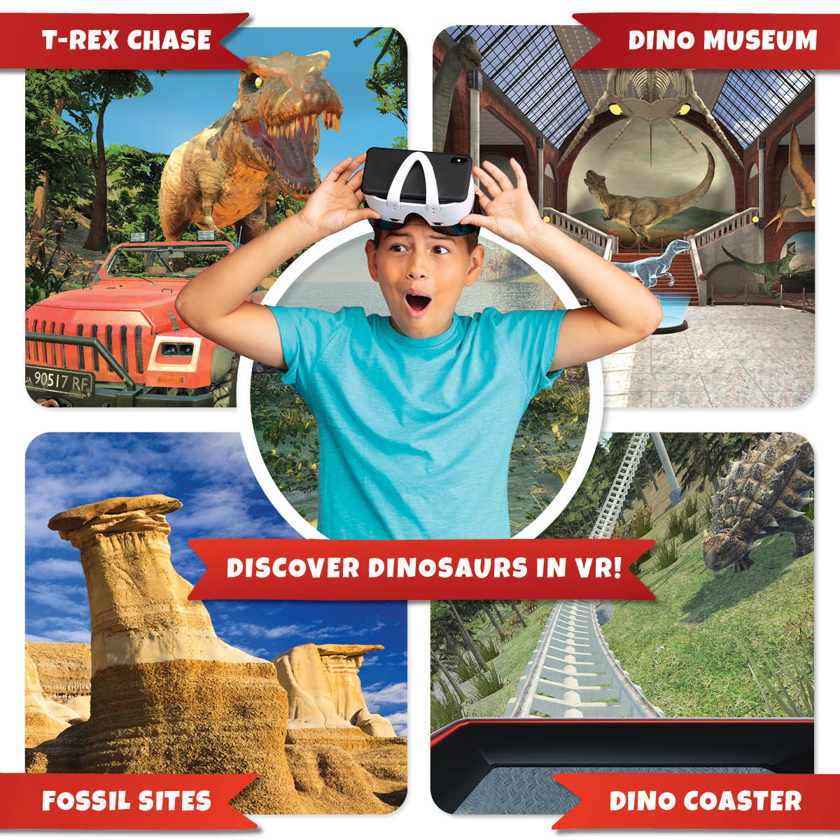 Virtual Reality Dinosaur Exploration Kit - DINO DIG VR